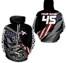 Load image into Gallery viewer, Custom Motocross Racing Hoodie Dirt Bike Hoodie For Men Women US Hoodie For Biker MH24