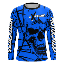 Load image into Gallery viewer, Motocross Racing Jersey Blue Upf30+ Dirt Bike Shirt MX Off-Road Motorcycle Shirt XM291