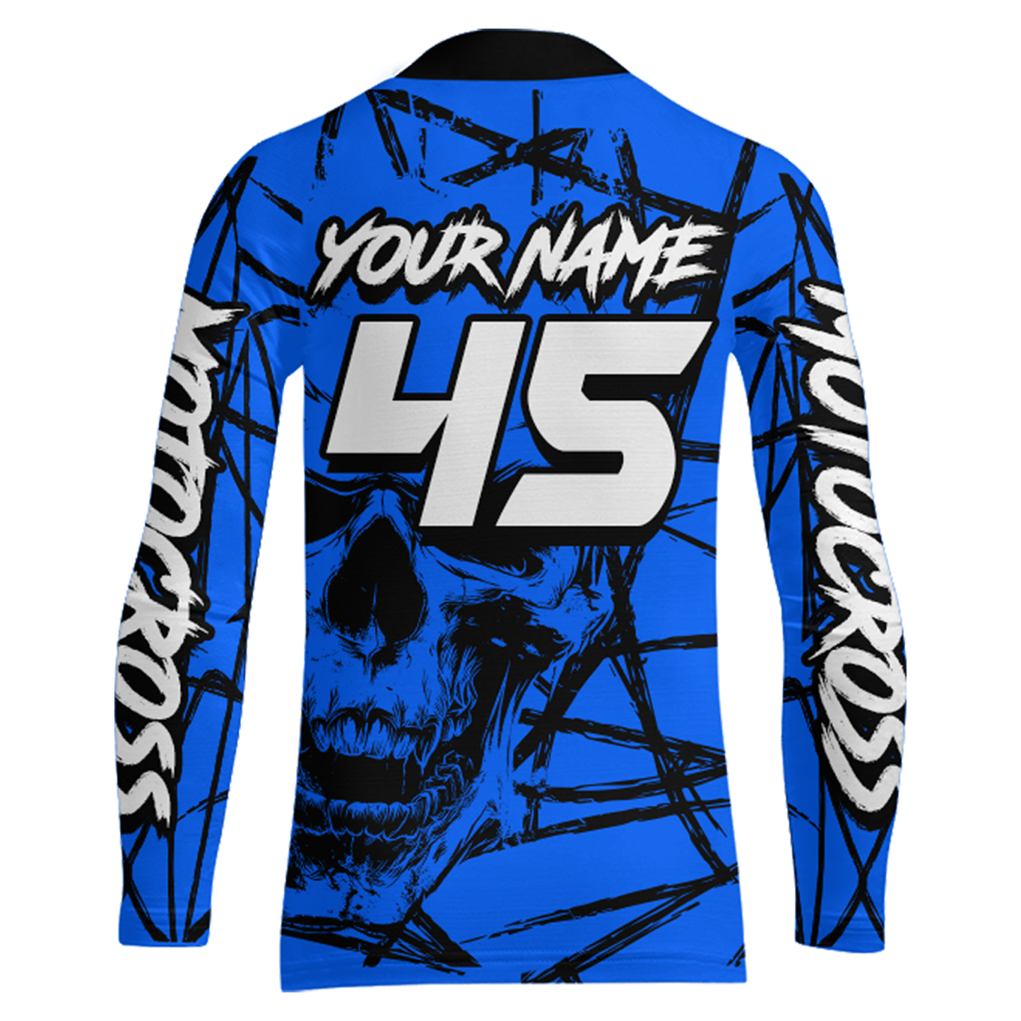 Motocross Racing Jersey Blue Upf30+ Dirt Bike Shirt MX Off-Road Motorcycle Shirt XM291