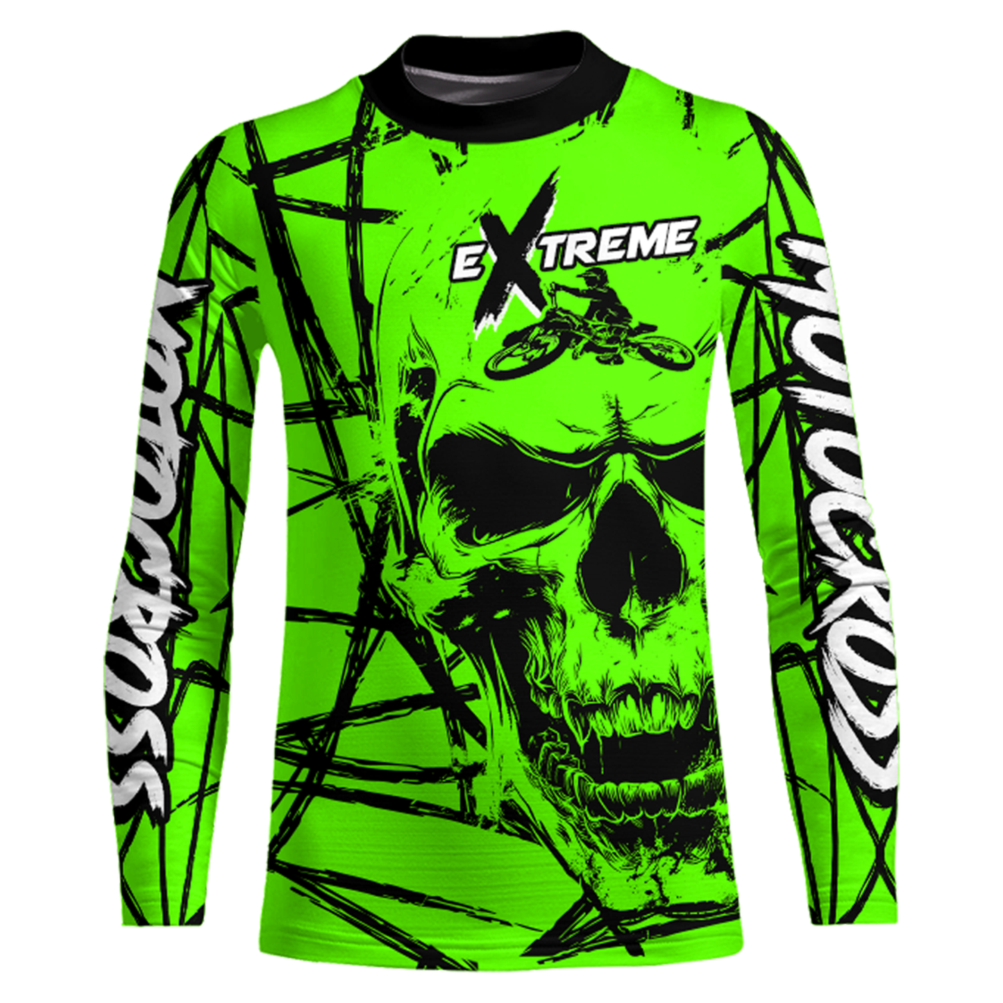 Motocross Racing Jersey Green Upf30+ Dirt Bike Shirt MX Off-Road Motorcycle Shirt XM291