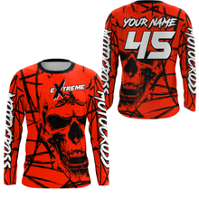 Load image into Gallery viewer, Motocross Racing Jersey Red Upf30+ Dirt Bike Shirt MX Off-Road Motorcycle Shirt XM291