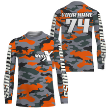 Load image into Gallery viewer, Camo Motocross Racing Jersey UPF30+ Youth Dirt Bike Shirt for Kids Mens Women MotoX Off-road XM127