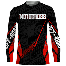 Load image into Gallery viewer, Motocross Racing Jersey Kid Women Men Dirt Bike Shirt Upf30+ Off-road Jersey Red XM254