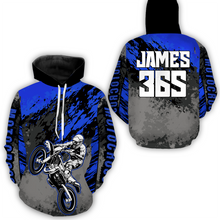 Load image into Gallery viewer, Blue Motocross Racing Hoodie Jersey For Men Women Dirt Bike Off-road Hoodie MH111