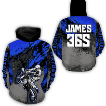 Load image into Gallery viewer, Blue Motocross Racing Hoodie Jersey For Men Women Dirt Bike Off-road Hoodie MH111