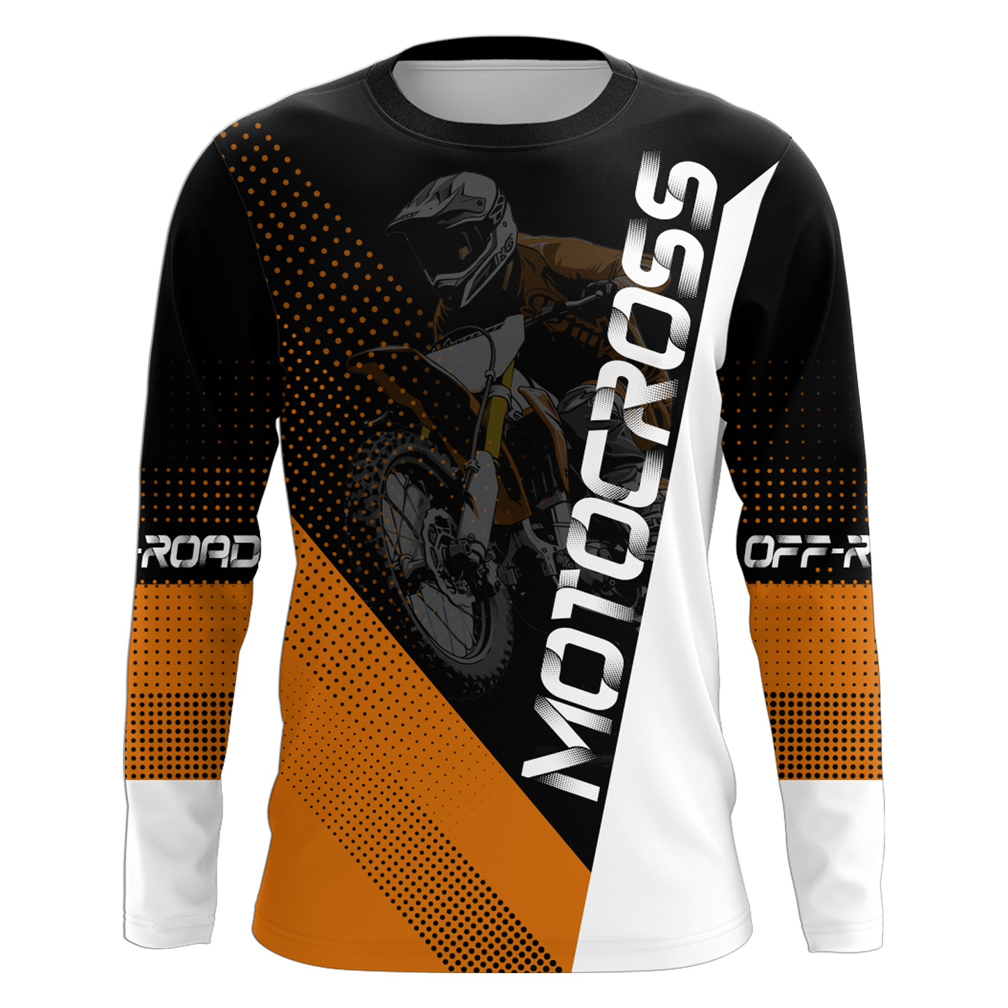 Motocross Jersey Men Women Kid Dirt Bike Orange Off-Road Shirt Upf30+ MX Racing Jersey XM287