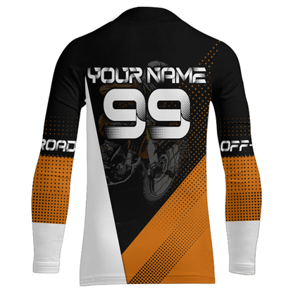 Motocross Racing Jersey Upf30+ Dirt Bike Shirt Orange Motorcycle Off-Road Shirt XM287