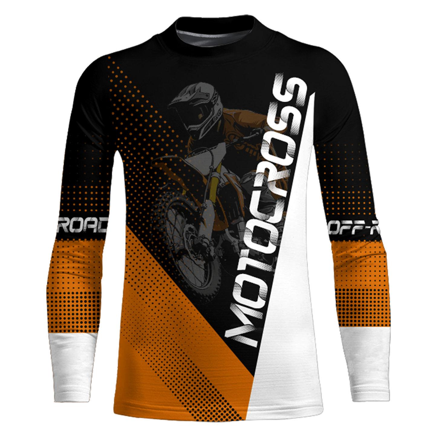Motocross Jersey Men Women Kid Dirt Bike Orange Off-Road Shirt Upf30+ MX Racing Jersey XM287