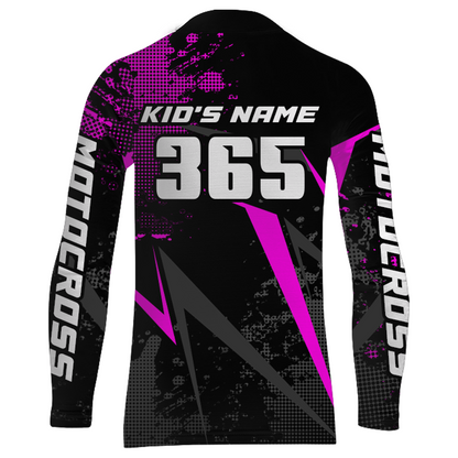 Motocross Racing Jersey Men Women Kid Upf30+ Dirt Bike Shirt Youth Adult Off-Road Purple XM275