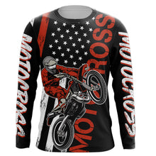 Load image into Gallery viewer, American Flag Motocross Jersey UPF30+ Racing Dirt Bike Riding Shirt Off-Road Long Sleeves XM28
