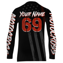 Load image into Gallery viewer, American Flag Motocross Jersey UPF30+ Racing Dirt Bike Riding Shirt Off-Road Long Sleeves XM28