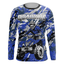 Load image into Gallery viewer, ATV Motocross Racing Jersey Blue Upf30+ ATV Quad Bike Jersey Off-road Men Kid Women MX06