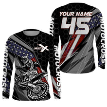 Load image into Gallery viewer, Custom Motocross Jersey American Kid&amp;Adult UPF30+ Dirt Bike Racing Off-road Motorcycle Shirt| XM105