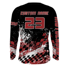 Load image into Gallery viewer, Motocross Racing Jersey Red MX UPF30+ Youth Dirt Bike Shirt Motox Motorcycle Off-Road Shirt XM110