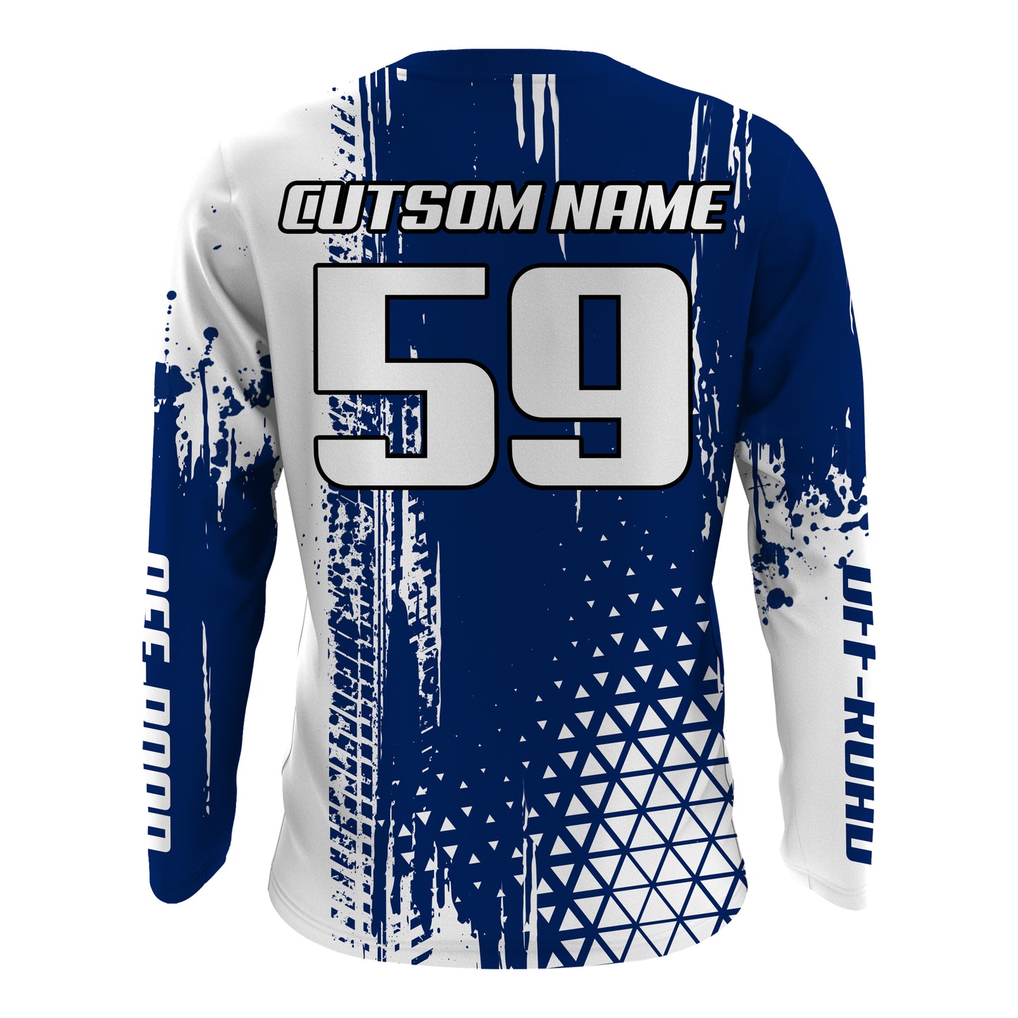 Blue Motocross Racing Jersey UPF30+ Youth Dirt Bike Shirt Motorcycle Jersey Kid Men Off-road XM201