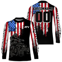 Load image into Gallery viewer, ATV Motocross Racing Jersey American Flag Upf30+ ATV Quad Bike Jersey Men Kid Women MX73
