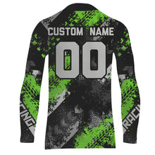 Load image into Gallery viewer, Green Motocross Racing Jersey Men Kid Women Upf30+ Dirt Bike Shirt MX Off-Road Jersey XM247