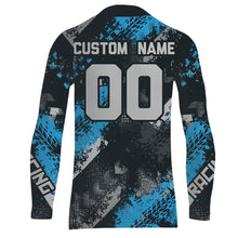 Load image into Gallery viewer, Blue Motocross Racing Jersey Men Kid Women Upf30+ Dirt Bike Shirt MX Off-Road Jersey XM247