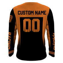 Load image into Gallery viewer, Motocross Jersey Orange UPF30+ Dirt Bike Racing Shirt Youth Men Women Kid Motorcycle XM50