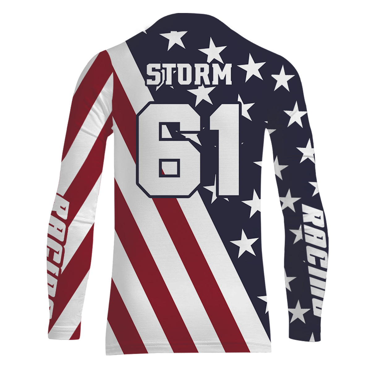 ATV Motocross Jersey American Flag Upf30+ Quad Bike Racing Jersey Men Women Kid MX41