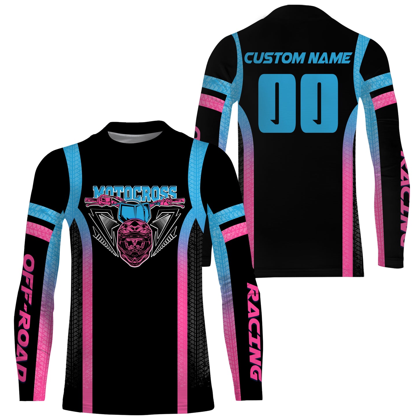 Motocross Racing Jersey UPF30+ Kids Mens Dirt Bike Jersey Racing Biker Girls Off-Road XM15
