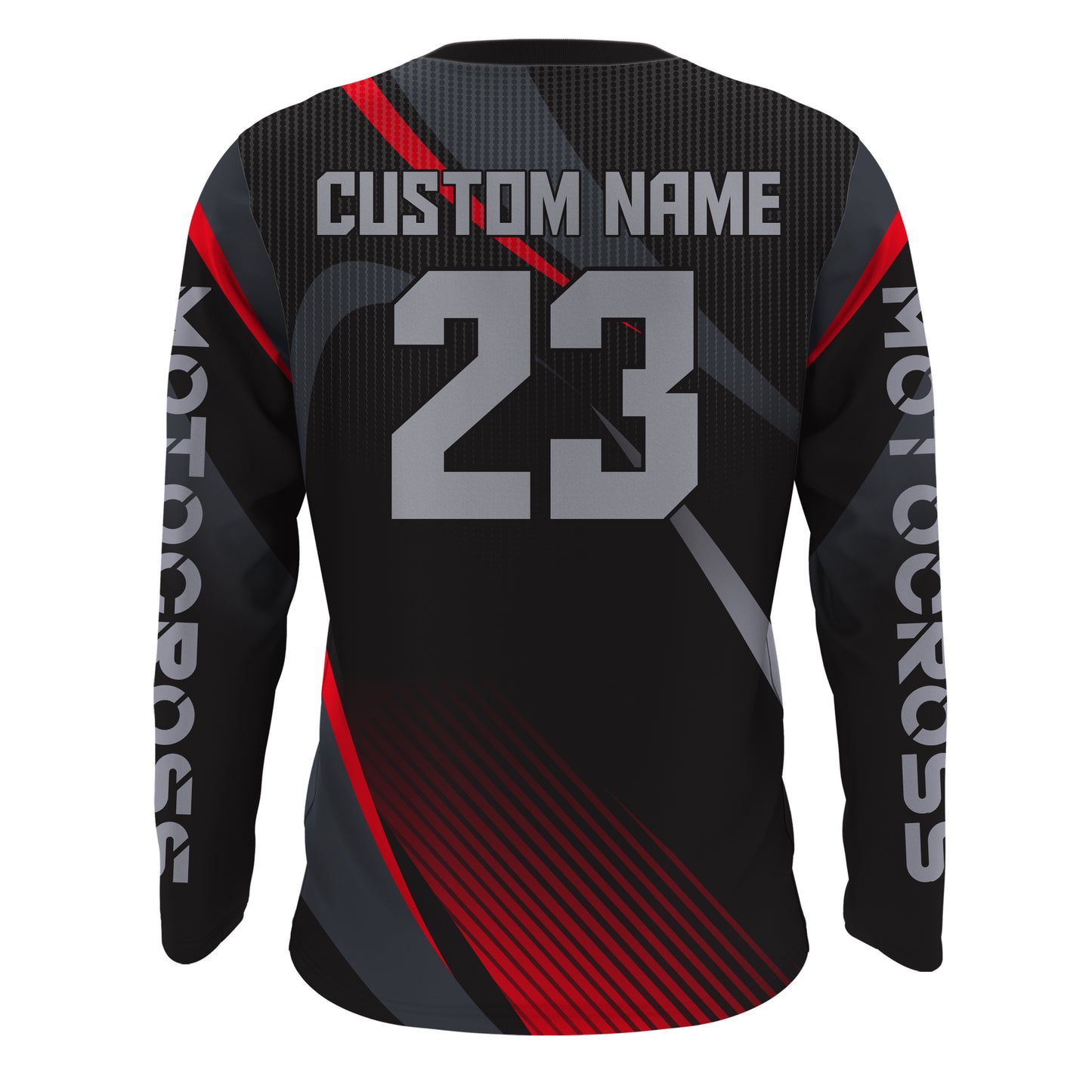 Motocross Racing Jersey UPF30+ Youth Men Women Kid Dirt Bike Shirt Red Motox Off-Road XM90