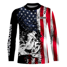 Load image into Gallery viewer, American Flag Motocross Jersey UPF30+ Kid Men Women Dirt Bike Shirt Extreme Motorcycle Jersey Patriotic XM23