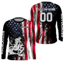 Load image into Gallery viewer, American Flag Motocross Jersey UPF30+ Kid Men Women Dirt Bike Shirt Extreme Motorcycle Jersey Patriotic XM23