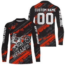 Load image into Gallery viewer, Kid Men Motocross Jersey Personalized Upf30+ Red Dirt Bike Shirt MX Racing Jersey XM231