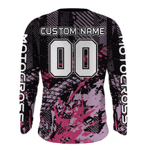Load image into Gallery viewer, Motocross Jersey Pink UPF30+ Dirt Bike Shirt Girl Women Racing Off-Road Motorcycle Shirt XM156