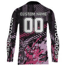 Load image into Gallery viewer, Motocross Jersey Pink UPF30+ Dirt Bike Shirt Girl Women Racing Off-Road Motorcycle Shirt XM156