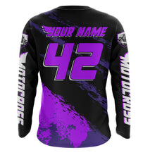 Load image into Gallery viewer, Women Motocross Shirts Kid Adult Purple Motocross MX Off-Road Motocycle Shirt UPF30+ DNT65