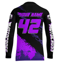 Load image into Gallery viewer, Women Motocross Shirts Kid Adult Purple Motocross MX Off-Road Motocycle Shirt UPF30+ DNT65