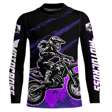 Load image into Gallery viewer, Women Motocross Shirts Kid Adult Purple Motocross MX Off-Road Motocycle Shirt UPF30+ DNT65