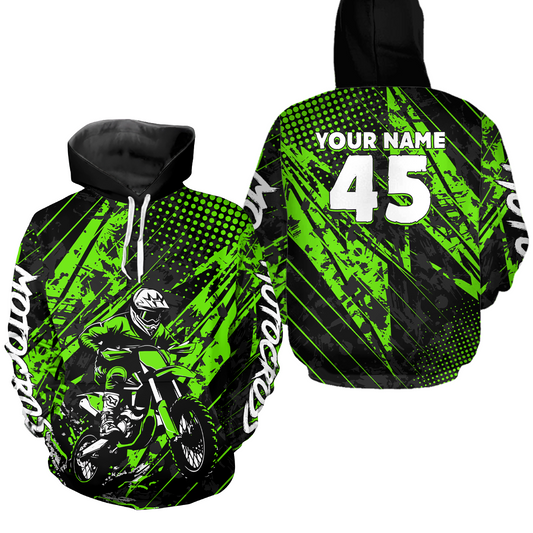Custom Motocross Hoodie Custom Dirt Bike Hoodie Motocross Sweatshirts for Kid Adult HOT13