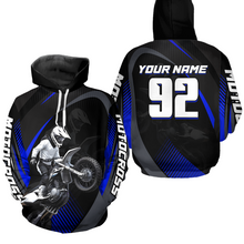 Load image into Gallery viewer, Personalized Youth Racing Hoodie Dirt Bike Motocross Hoodie Shirt for Kid Men Women HOT11