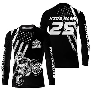 Custom Dirt Bike Jersey Patriotic Motocross Jersey Upf30+ Mens Women Motocross Shirt| CTP12