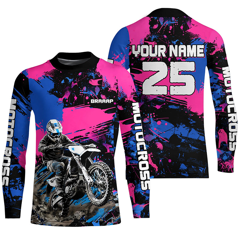 Custom Motocross Jersey Dirt Bike Clothes Upf30+ Mens Women Off-Road Jersey| CTP16