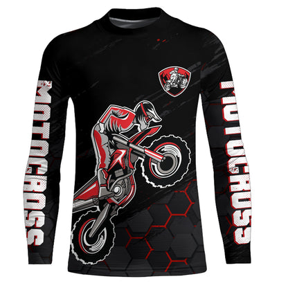 Motocross Jersey Upf30+ Custom Dirt Bike Jersey Mens Women Off-Road Jersey Adult&Kid| CTP47