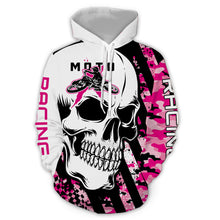 Load image into Gallery viewer, Custom Dirt Bike Hoodie Skull Motocross Hooded Jersey Mens Women Youth Motorcycle Hoodie| CTP38