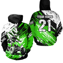 Load image into Gallery viewer, Green Atv Motocross Hoodie Custom Off-Road Quad Bike Hoodies For Men Women Kid Youth NHN006