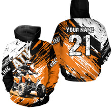 Load image into Gallery viewer, Orange Atv Motocross Hoodie Custom Off-Road Quad Bike Hoodies For Men Women Kid Youth NHN006