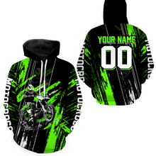 Load image into Gallery viewer, Adult&amp;Kid Green Dirt Bike Jersey Motocross Jersey Upf30+ Custom Mens Women Off-Road Jersey| CTP05