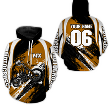Load image into Gallery viewer, Custom Motocross Jersey Orange Dirt Bike Clothes Upf30+ Mens Women Motorcycle Jersey| CTP59