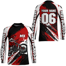 Load image into Gallery viewer, Custom Motocross Jersey Red Dirt Bike Clothes Upf30+ Mens Women Motorcycle Jersey| CTP59