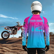 Load image into Gallery viewer, Pink Motocross Racing Jersey UPF30+ MX Racing Dirt Bike Jersey Kid Men Women DNT04