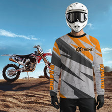 Load image into Gallery viewer, Custom Motocross Jersey Orange Dirt Bike Jersey for Men Kid Women Long Sleeves Upf30+ XM352