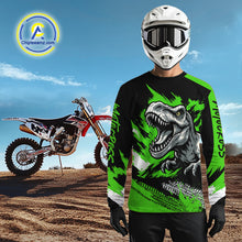 Load image into Gallery viewer, Green Dinosaur Motocross Racing Jersey UPF30+ MX Racing Dirt Bike Jersey Kid Men Women DNT05