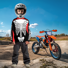 Load image into Gallery viewer, Red Bone Motocross Racing Jersey UPF30+ MX Racing Dirt Bike Jersey Kid Men Women DNT01