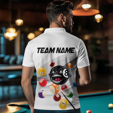 Load image into Gallery viewer, Billiard Jerseys Funny 8 Ball Billiard for Men Team Polo &amp; 1/4 Zip Shirt Billiard Gifts NNT22